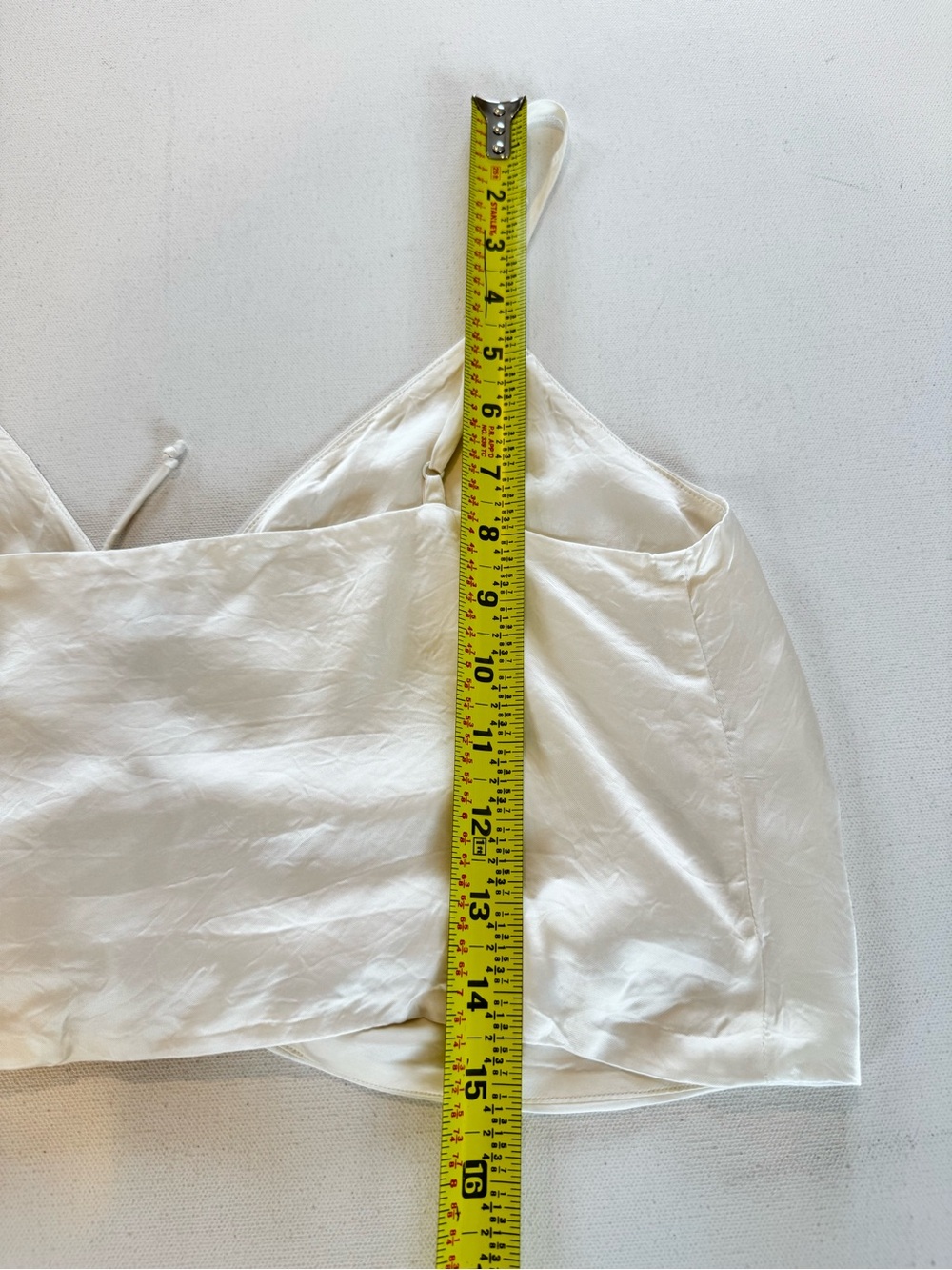 Aritzia Wilfred Verso Camisole - Size Medium - Cream/Ivory V-Neck Tank Ruching - Picture 12 of 12